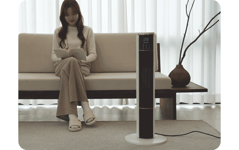 대우 불멍 PTC 타워형 리모컨 온풍기 DEH-PT2033R 상세 이미지 27