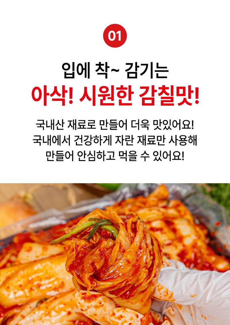 대통령상 수상! 전재료 국내산 전라도식 알배기 겉절이 3kg 상세 이미지 6