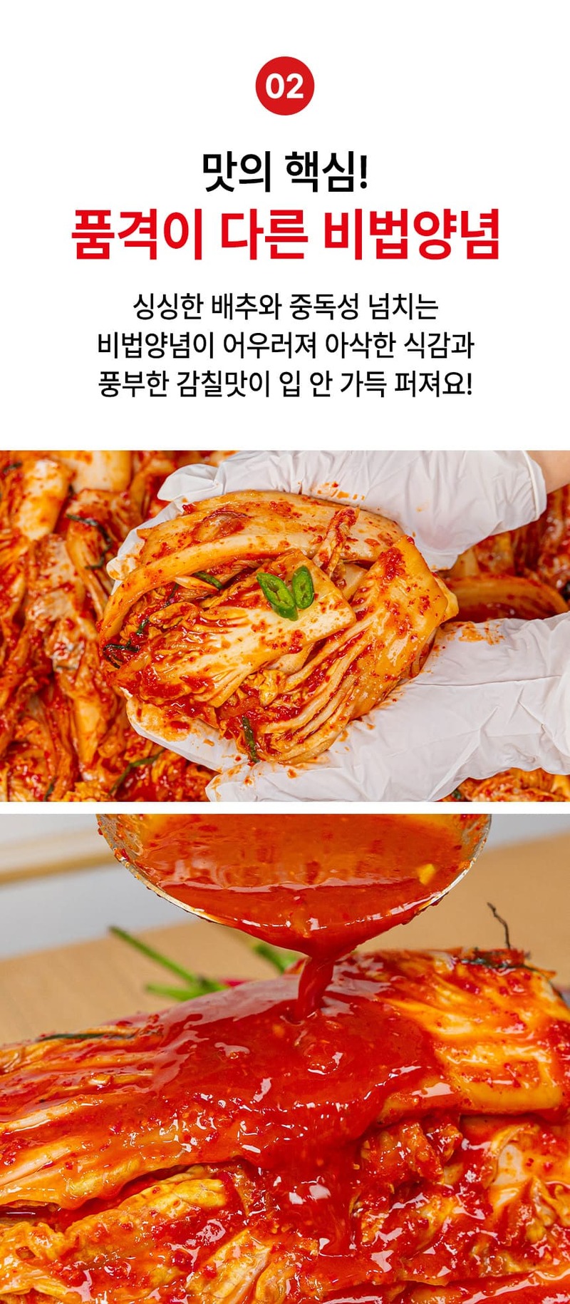 대통령상 수상! 전재료 국내산 전라도식 알배기 겉절이 2kg 상세 이미지 9