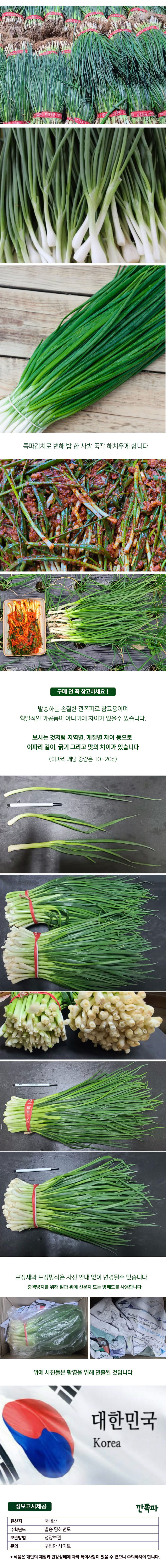 국산 깐쪽파 특품 2단 (1,800g 내외) 상세 이미지 3