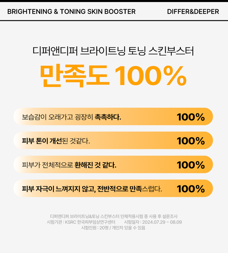 디퍼앤디퍼 브라이트닝 & 토닝 스킨부스터 스타터팩 Brightening&toning skin booster Starter Pack 상세 이미지 20
